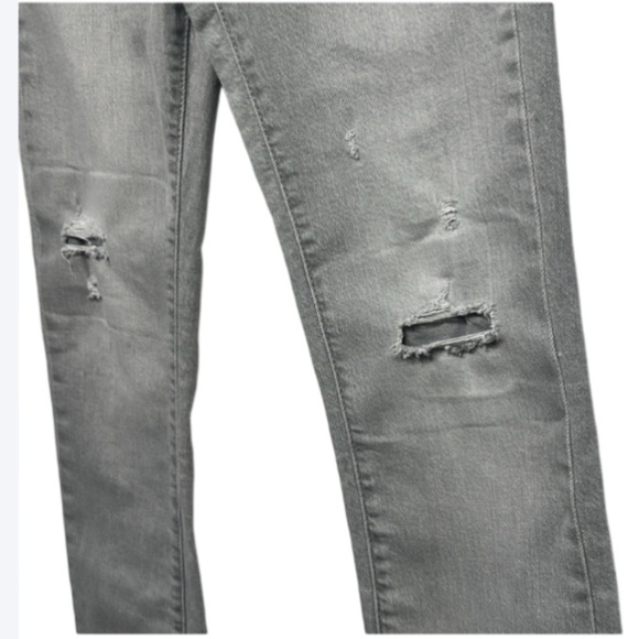 Old Navy Gray Slim Distressed Jeans – Boys Size 14 - Picture 5 of 10
